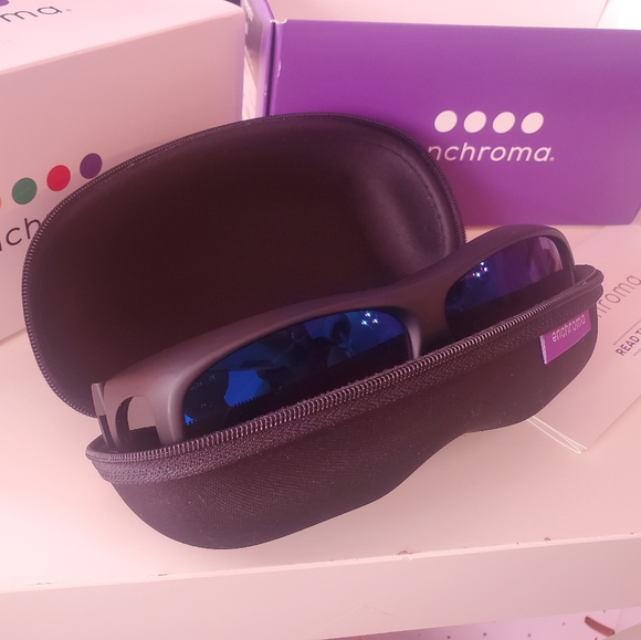 Enchroma Black Receptor Fitover Cx3 Sun - colourblind glasses - Picture 4 of 10